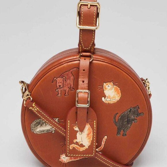 Louis Vuitton Tan Leather Petite Boite Chapeau Catogram Bag - Picture 1 of 12